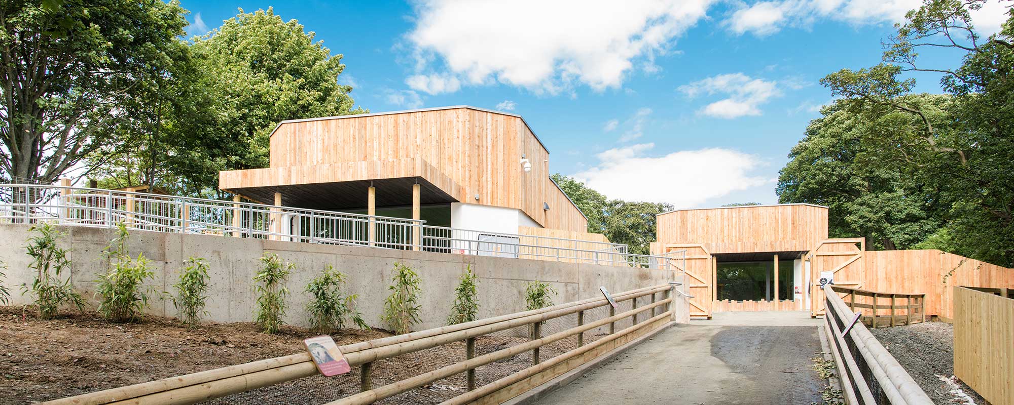 zoo panda enclosure Edinburgh New Building