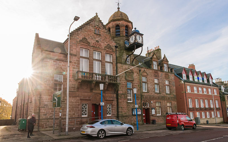 community building construction in Scotland